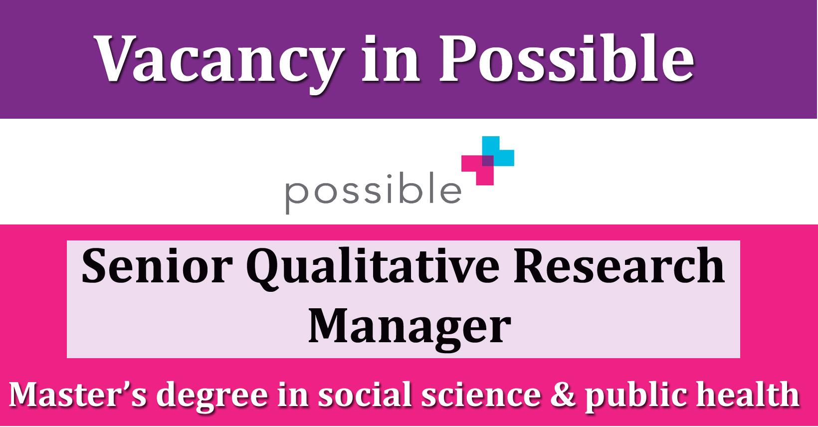 qualitative research manager jobs