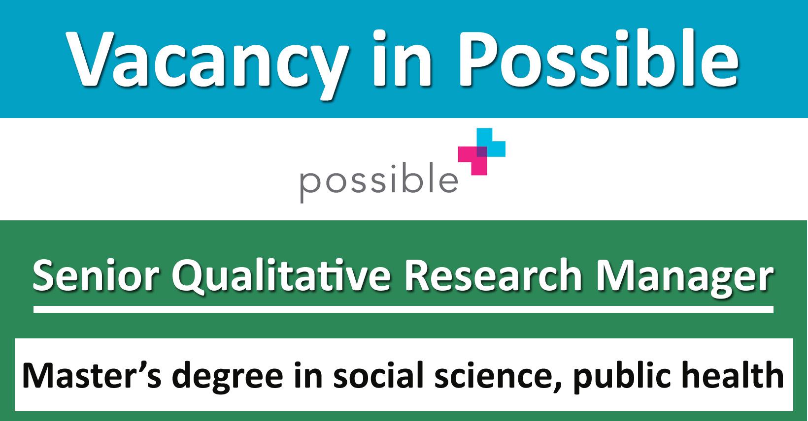 qualitative research manager jobs