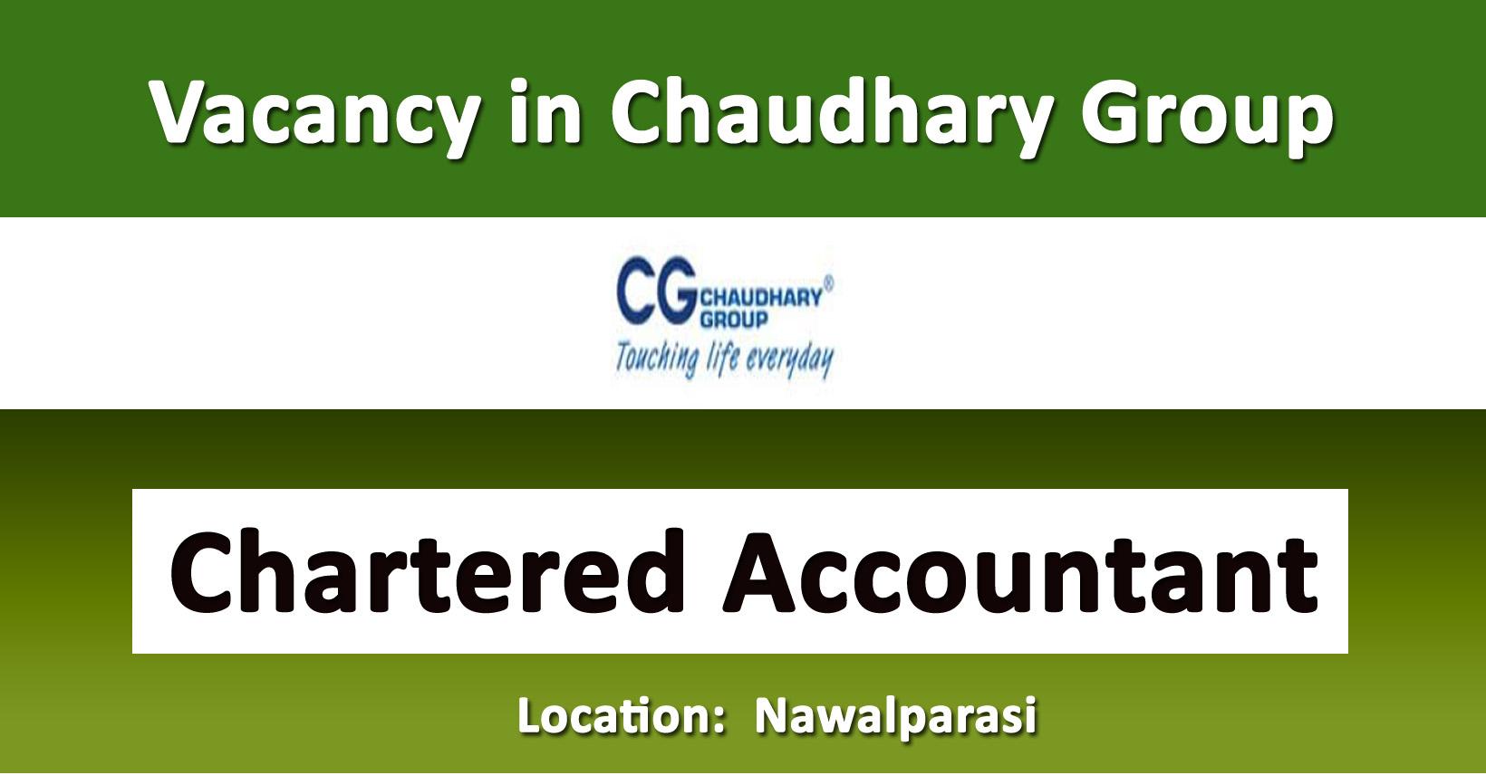 Chartered Accountant Job in Nepal Chaudhary Group (CG) Merorojgari