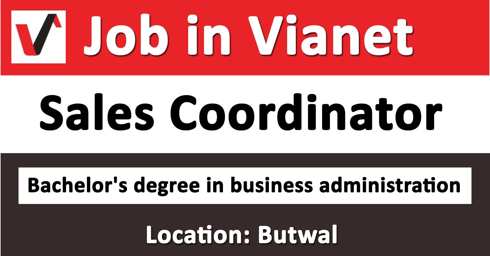 Sales Coordinator Job In Nepal Vianet Communication Ltd Merorojgari   Vianet Sales Coordinator Butwal Job Vacancy 