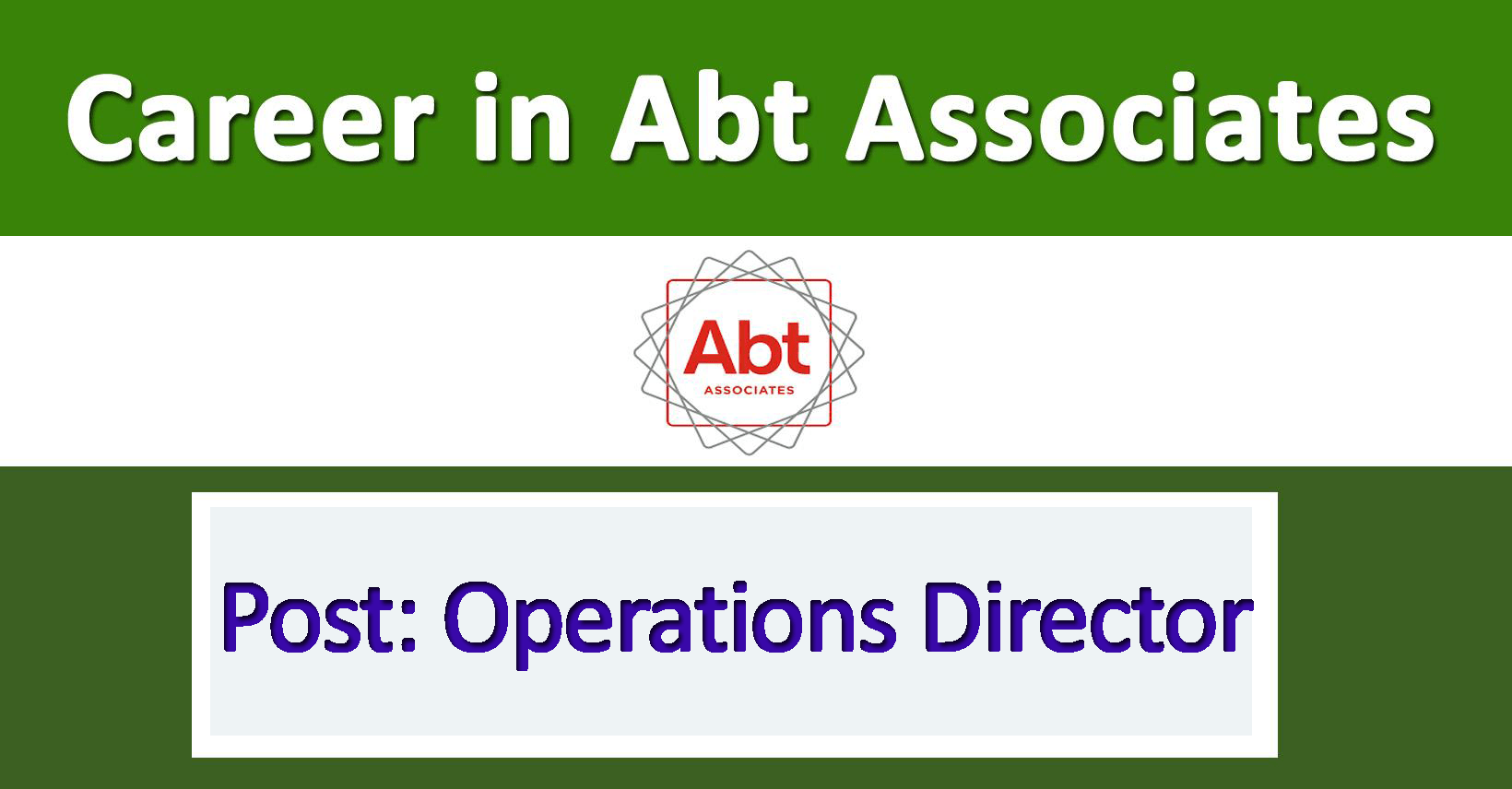 Operations Director - Job in Nepal - Abt Associates - Merorojgari