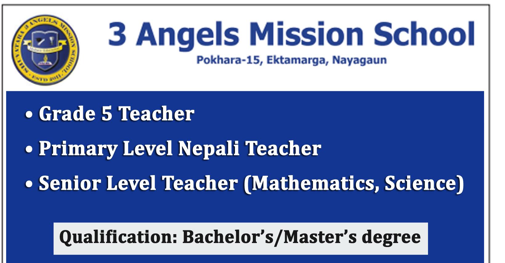 Grade 5 Teacher, Primary Level Nepali Teacher, Senior Level Teacher ...