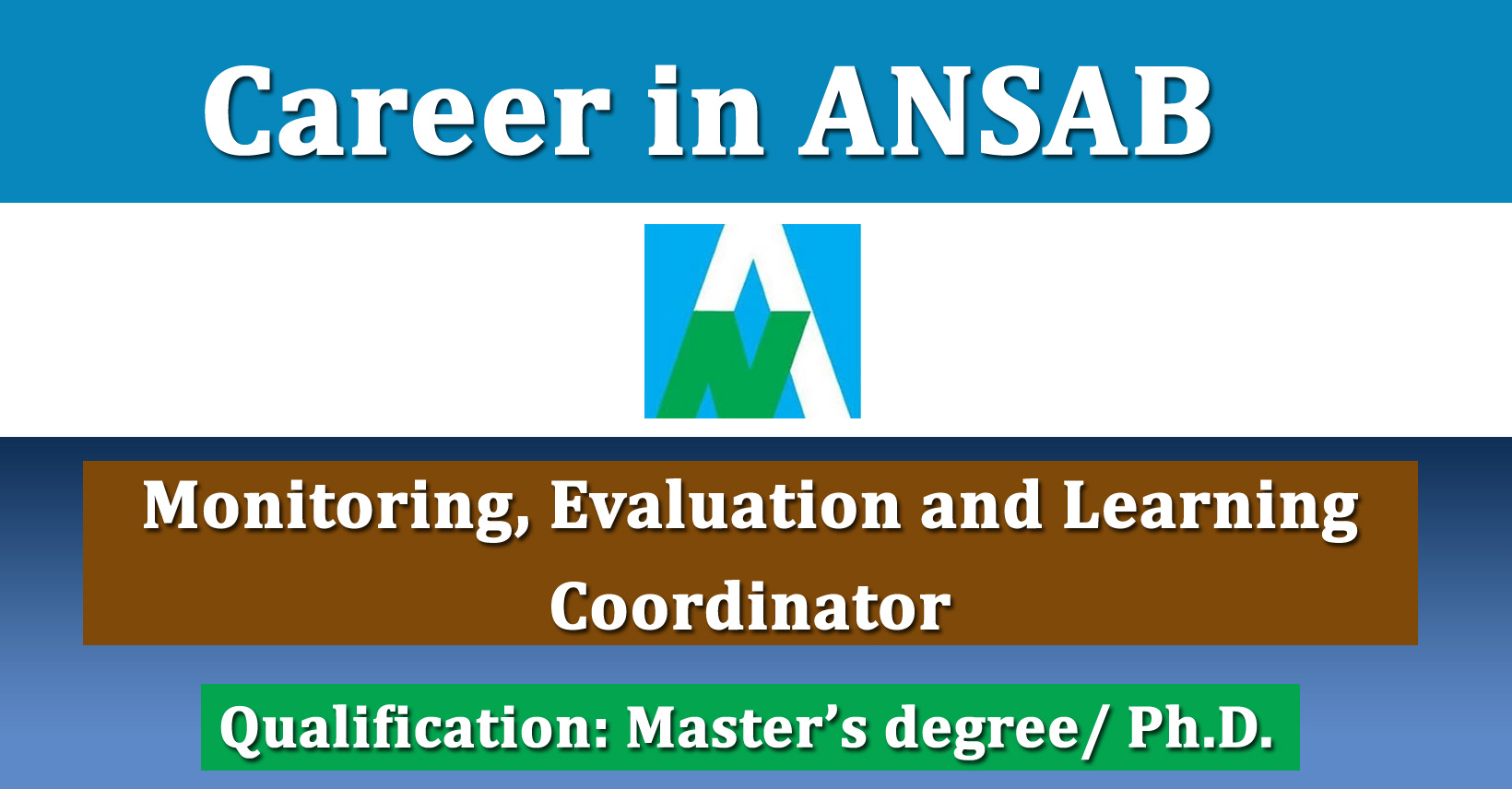 Monitoring, Evaluation and Learning Coordinator - Job in Nepal - ANSAB ...