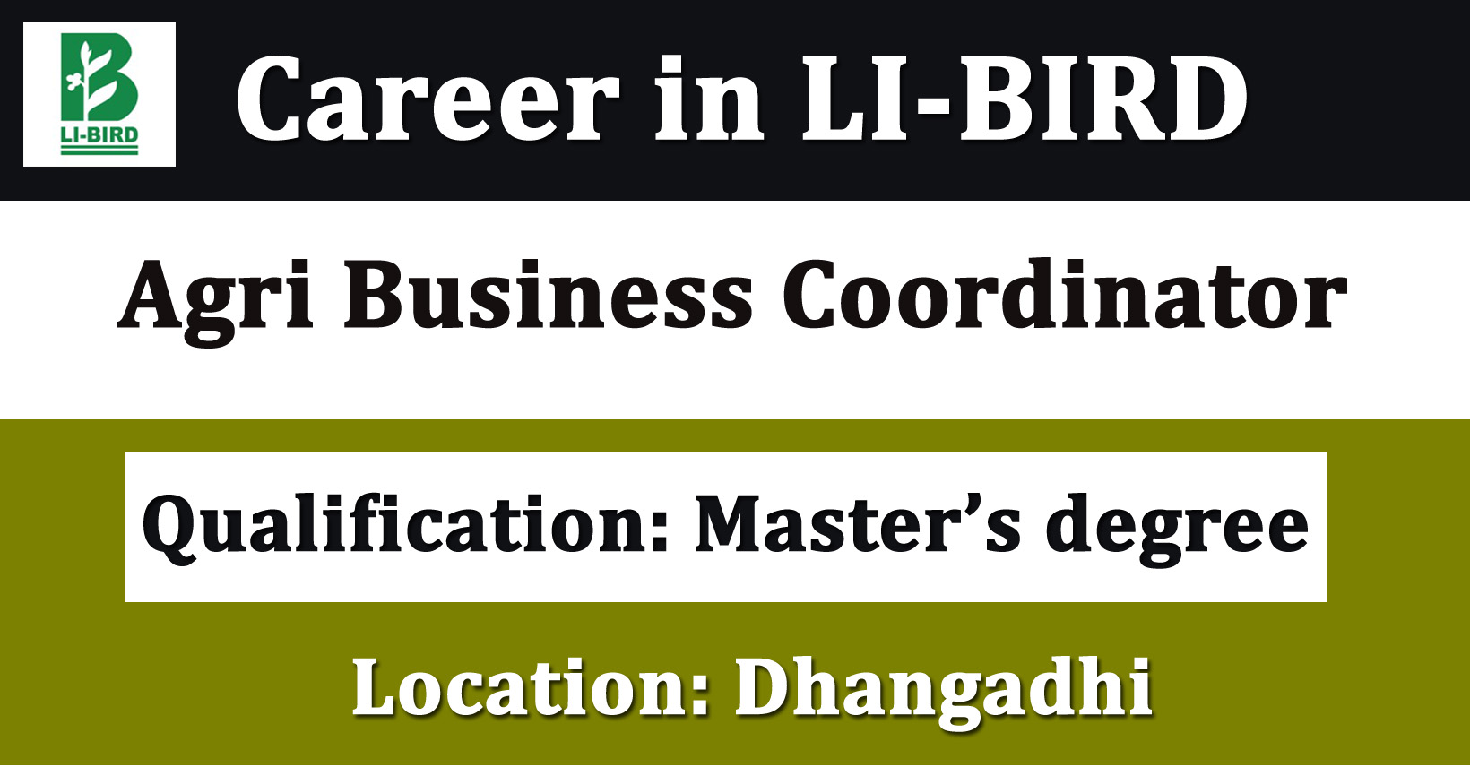 Agri Business Coordinator - Job In Nepal - Local Initiatives For 