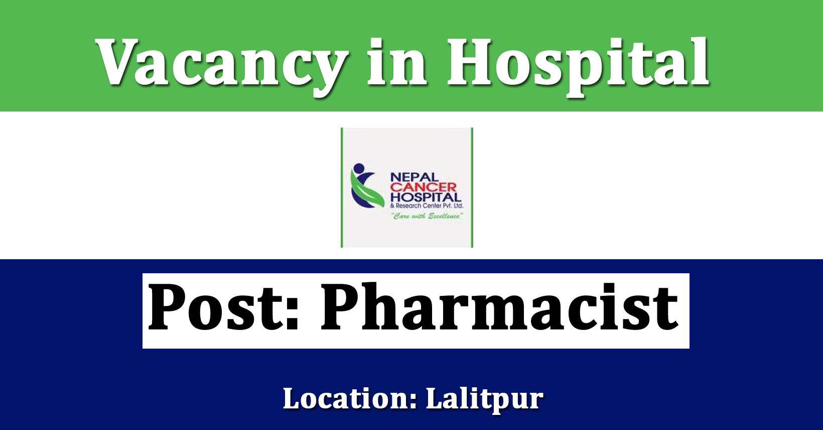 Pharmacist - Job in Nepal - Nepal Cancer Hospital and Research Center ...