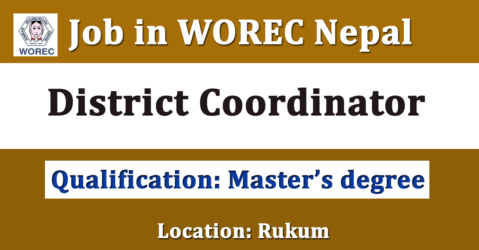 District Coordinator - Job in Nepal - Women's Rehabilitation Center ...